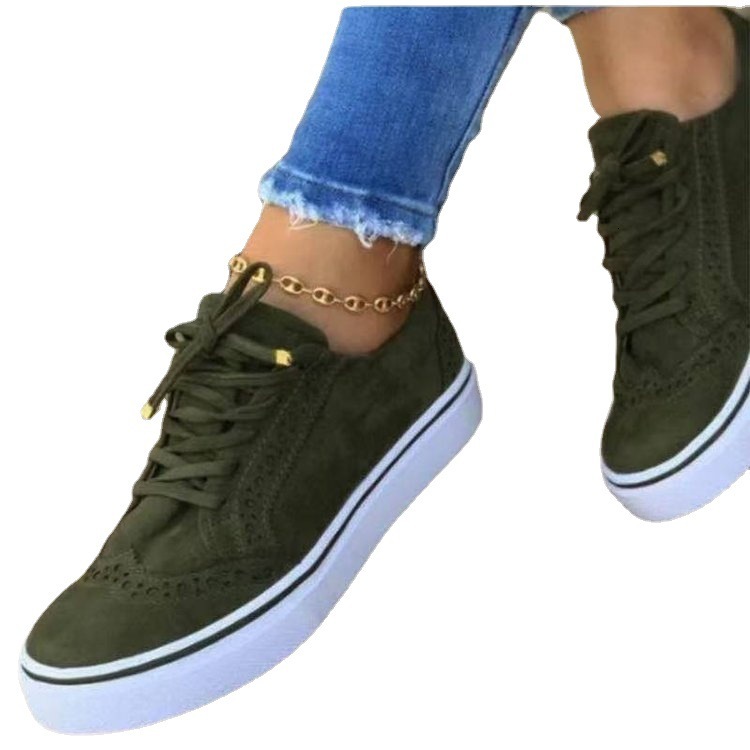 Plus Size Spring Summer New Lace Up Casual Comfortable Casual Shoes Round Toe Flat Solid Color Women S Shoes Ddmysaturn