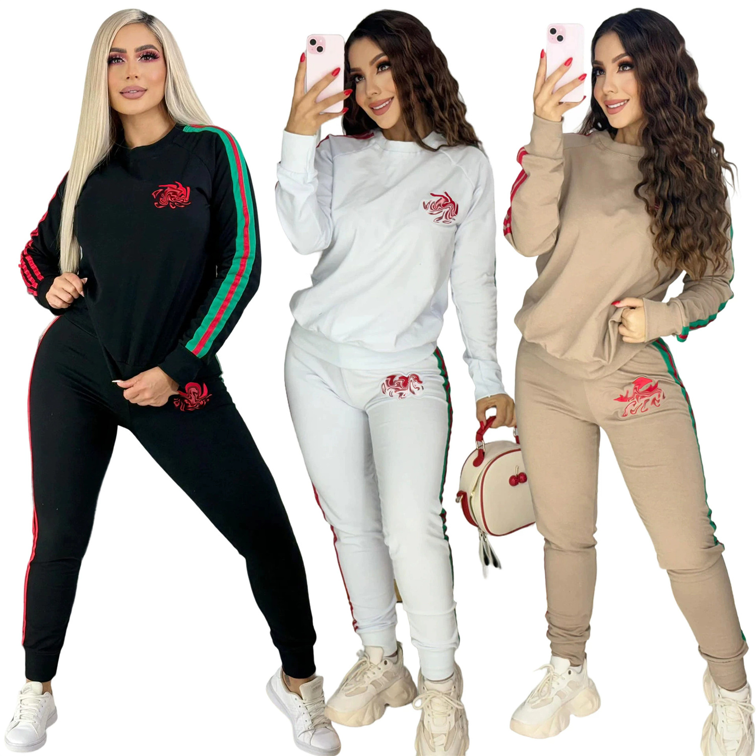 Women Tracksuits Sweater Suits Tops Jackets Pants Casual 2 Piece Set Long sleeve hoodies trousers sports suit Yoja clothing Jogging Sportwear