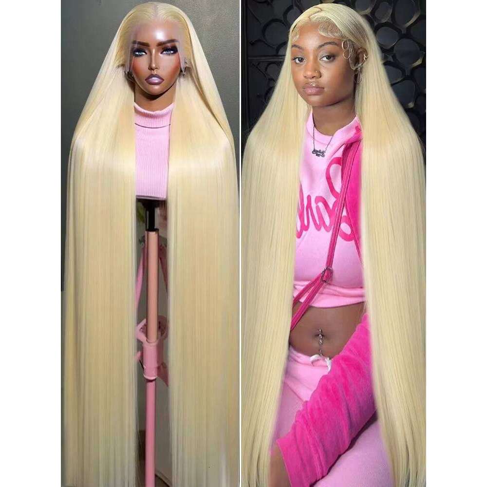 30 40 Inch Honey Blonde 613 Frontal Wigs 13x6 HD Lace Wig 250 Density 13x4 Transparent Brazilian Pre Plucked For Women