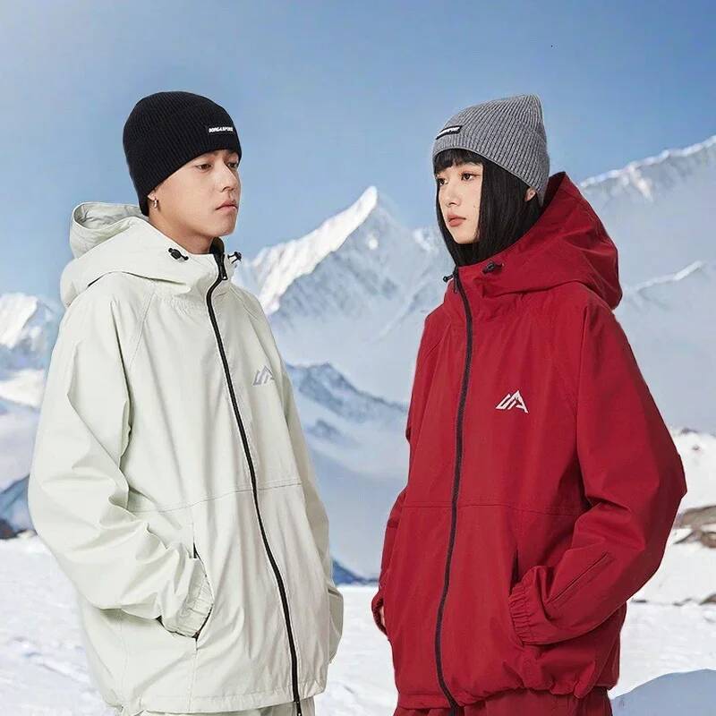 Ddmyoutdoor Winter Sport Loose Skiing Jackets Couple Breathable Snowboard Coats Alpine Outdoor New Ski Tops Female Warm Snow Hoodie Clothes Jogging Su