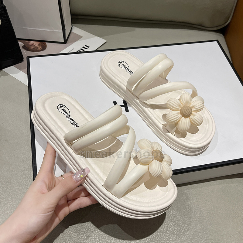 designer slides sandals for women slippers casual mules super soft comfort thick-soled flower womens sliders Fashion summer Pool Beach sandal free shi
