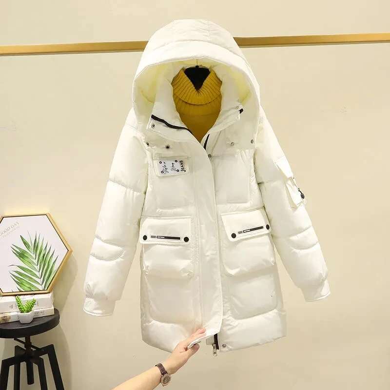 Winter Parkas Jacket Women's 2025New Korean Loose Down Cotton Coat Female Hooded Thicken Warm Padded Casual Overcoat Ladies Tops