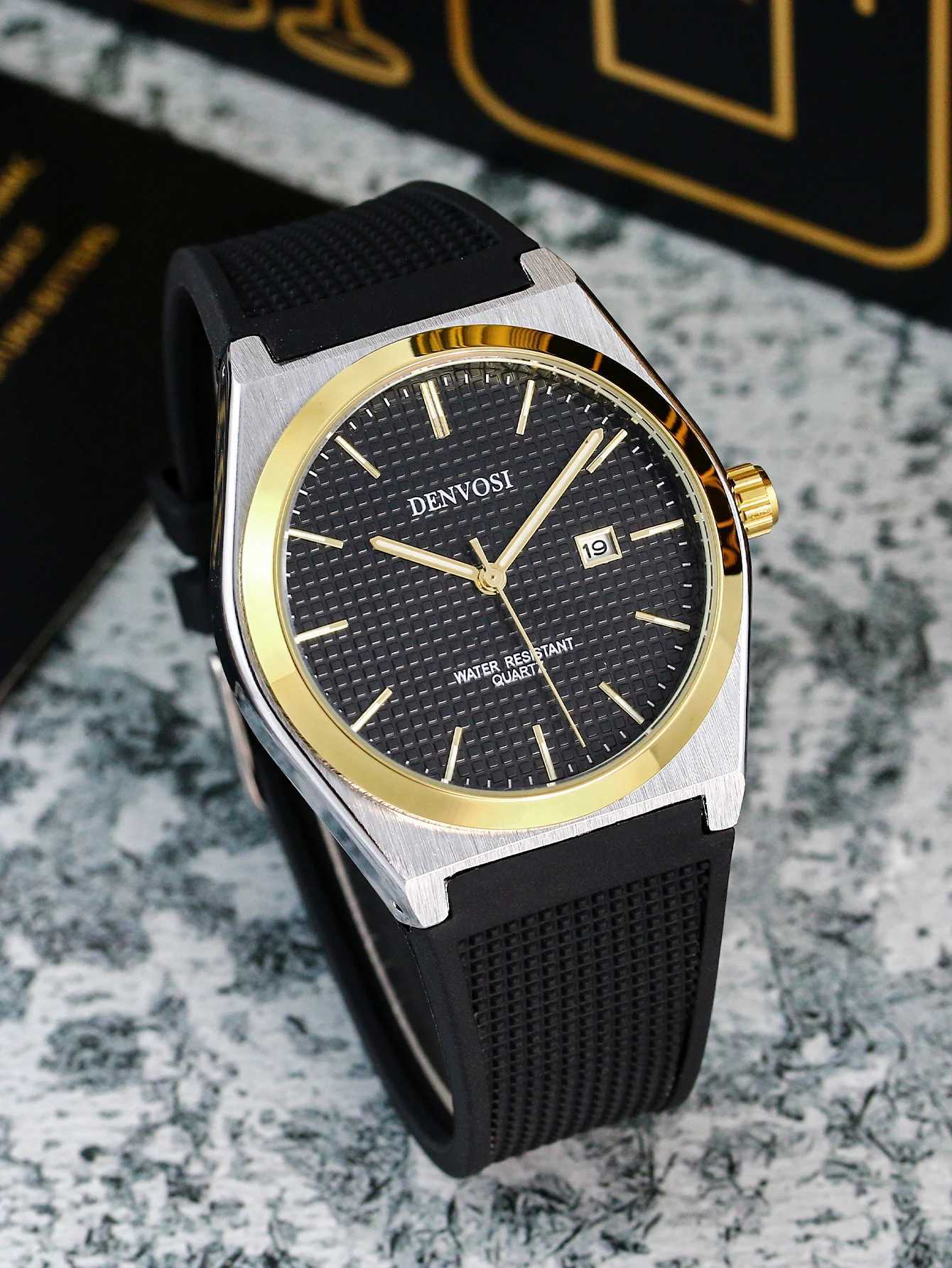 New Fashion Casual Quartz Watch Waterproof Male Clock Luminous Stainless Steel Square Quartz Men Watch Y250605
