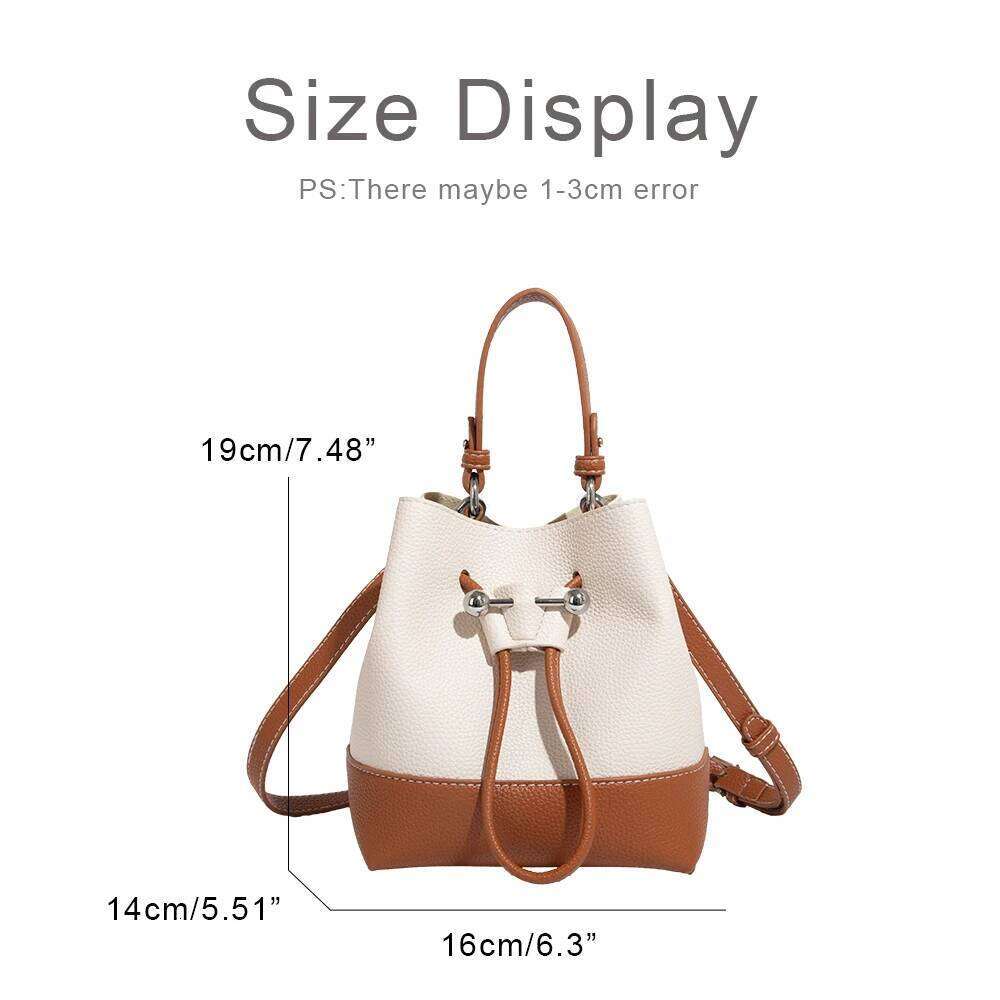 Classic Mini Bucket Bags For Women Designer Handbags And Purses 2025 New In PU Splicing Design Sequined Underarm Shoulder
