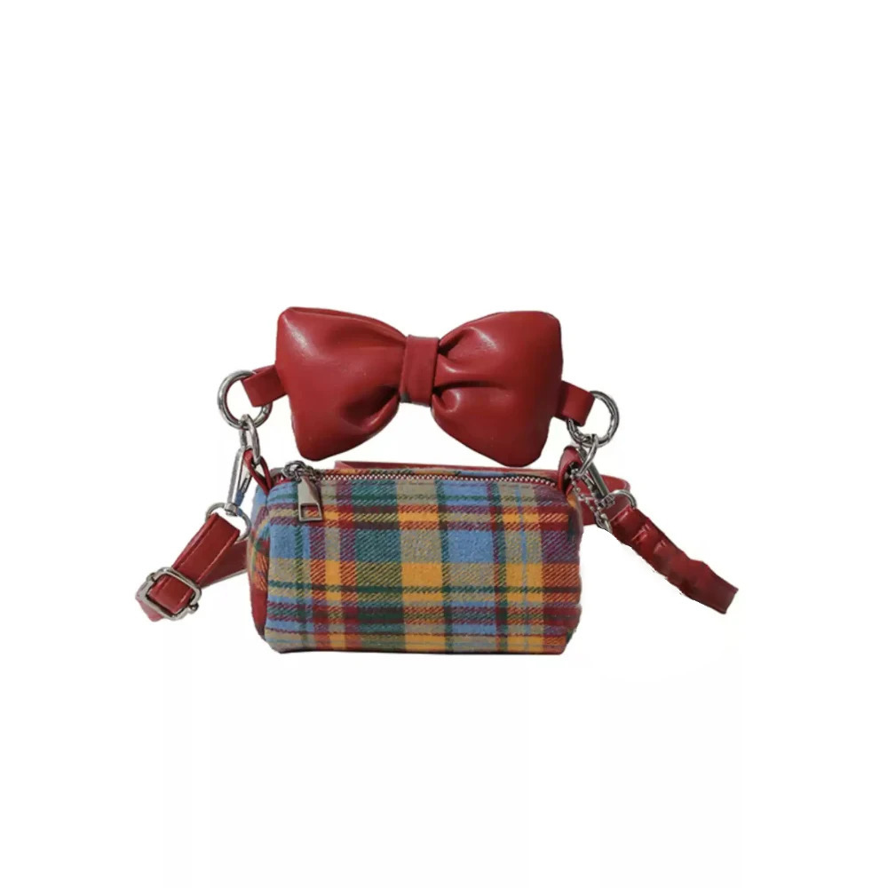 Cute Mini Crossbody Bag for Women Female Casual Bow Zipper Single Shoulder Bags Lipstick Purse Delicate Handbags 250605