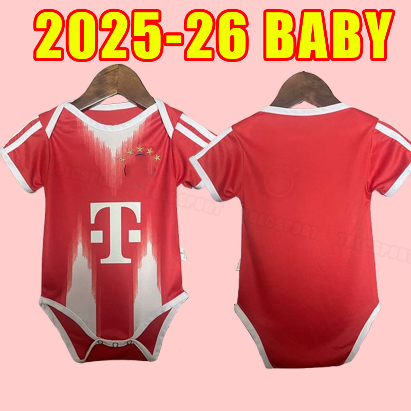 Baby soccer jerseys 25 26 BAYERNS MUNICH DE LIGT MANE GRAVENBERCH SANE MULLER DAVIES KIMMICH TEL football shirts COMAN 2025 2026 uniform kids enfants kane
