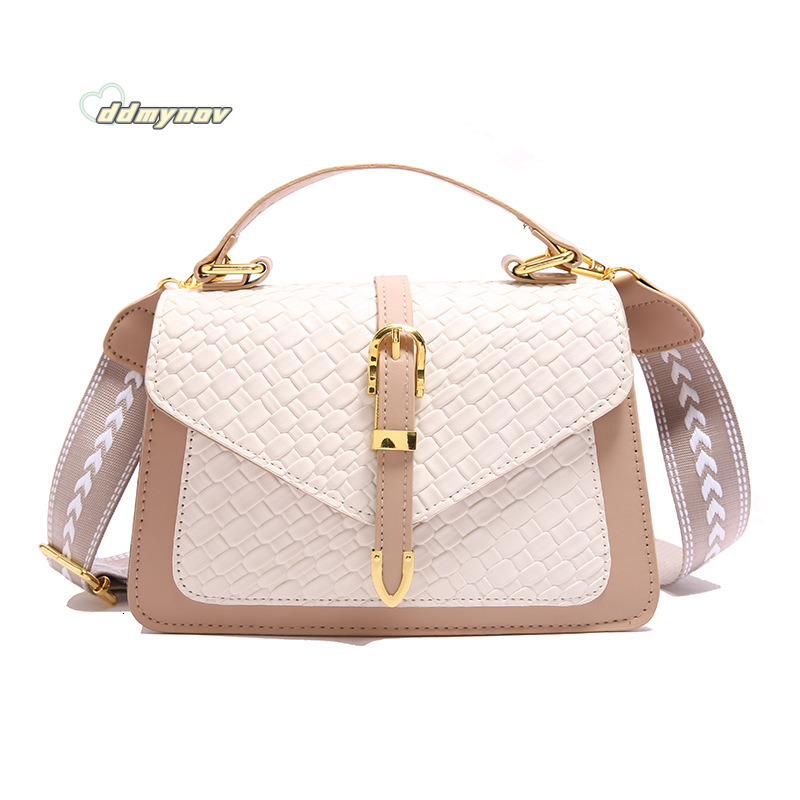 Handbag for Women 2025 New Fashion Embossed Woven Pattern Versatile Stylish Single Shoulder Crossbody Small Square Bag ddmynov