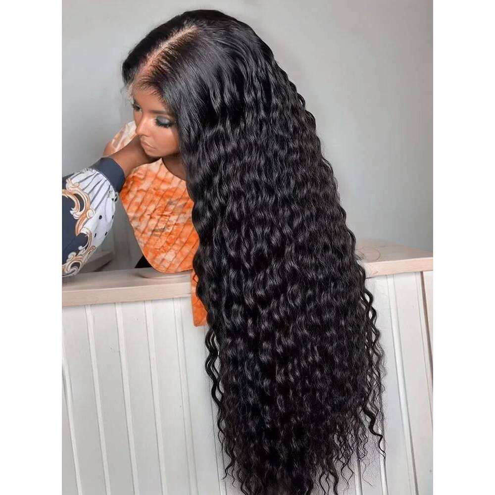Lakeisha 30 42 Inch Curly Wigs Human Hair 6x6 Glueless 13x6 HD Lace Frontal Deep Wave Black Wig Preplucked Raw Indian For Women