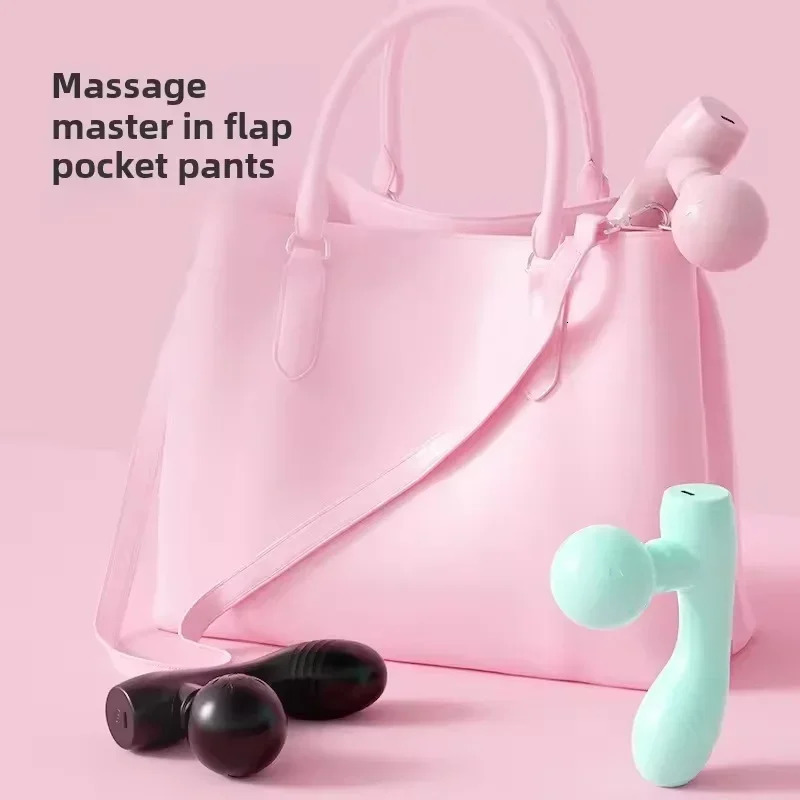 MINI Dual-Head Massager Dual-Motor Vibration Massage Gun Portable Charging Muscle Relaxation Massager 250605