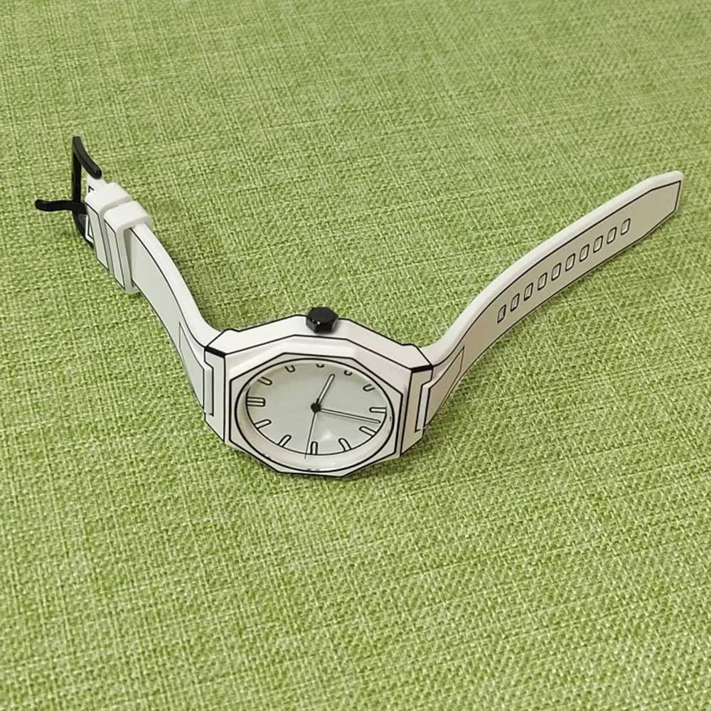 MAYZHISU Mens Watches Comic-book Style Men Quartz Wristwatch Silicone Strap Waterproof Cartoon Luxury Unisex Males Clock Watch Y250605