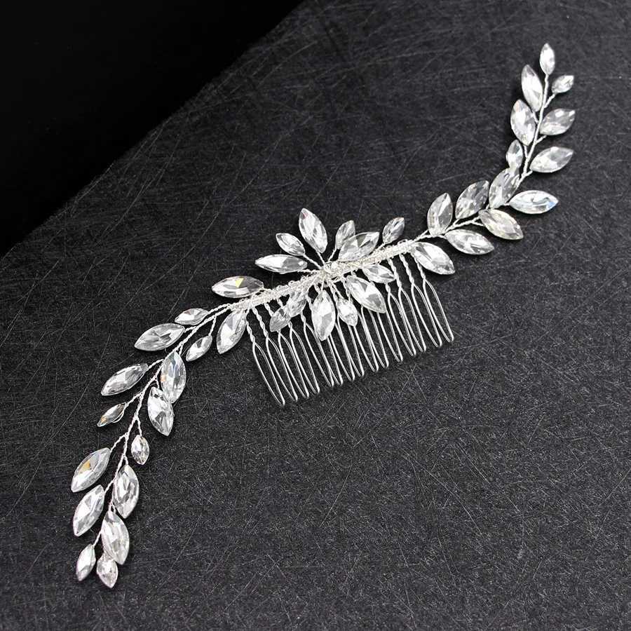 Wedding Pearl Crystal Hair Comb Hairpin Headband Tiara For Women Bride Queen Party Wedding Bridal Hair Accessories Jewelry Z250605