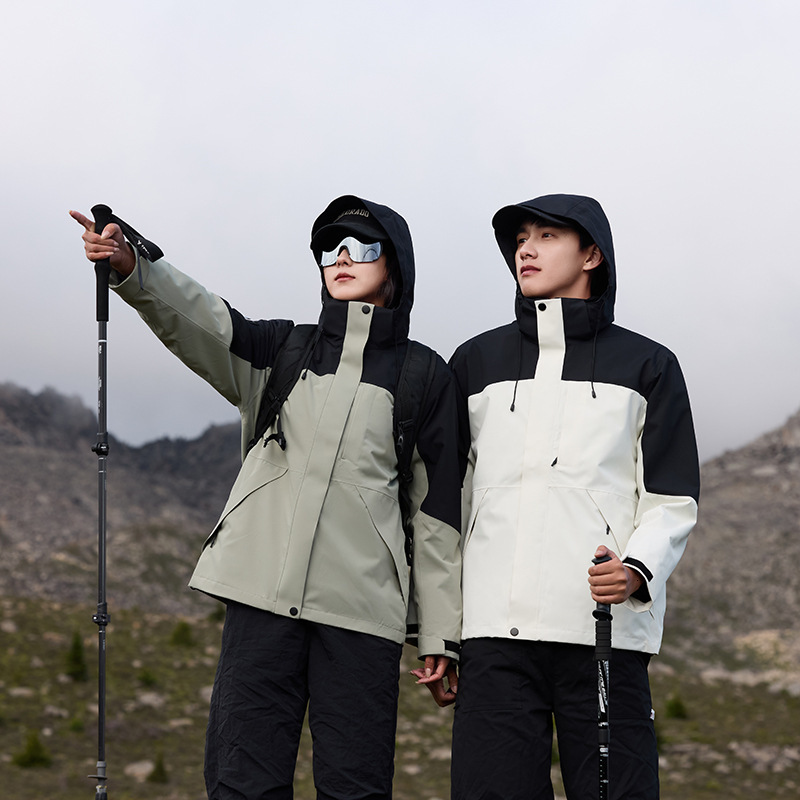 Ddmyoutdoor Outdoor In Stormtrooper Jacket Autumn Winter New Couple Style Detachable Color Blocked Warm Thick Two Piece Set Versatile Jackets