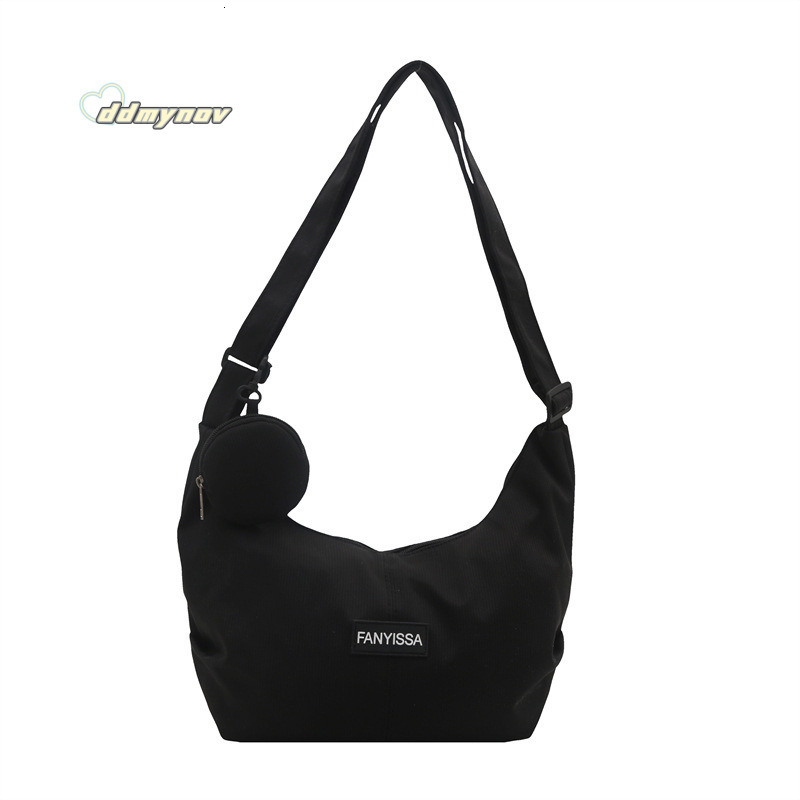 Korean INS Large Capacity Shoulder Women Simple Versatile Dumpling for Girls Students Class Commuting Crossbody Bag ddmynov