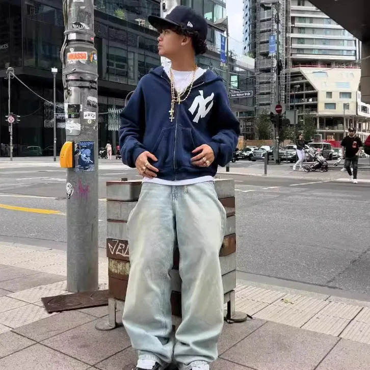 Hoodie Pullover Sweatshirt Y2K Streetwear Harajuku Hip Hop Retro Letter Pattern High Quality Hoodie Womens Clothing 250605