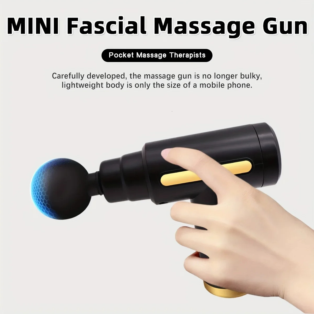 Portable digital fascia gun convenient electric massager LED display screen with six adjustable levelssilent and long-lasting 250605