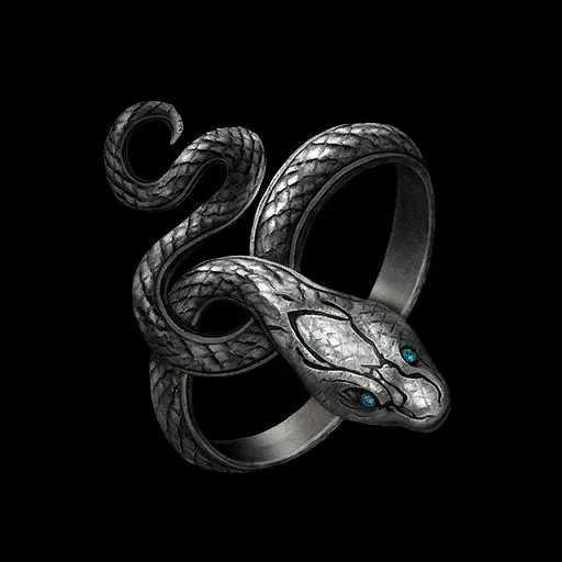 European and American Gothic Hip Hop Men and Womens Dark Souls Greedy Snake Ring Retro Minority Temperament Joint Ring Gifts W250606