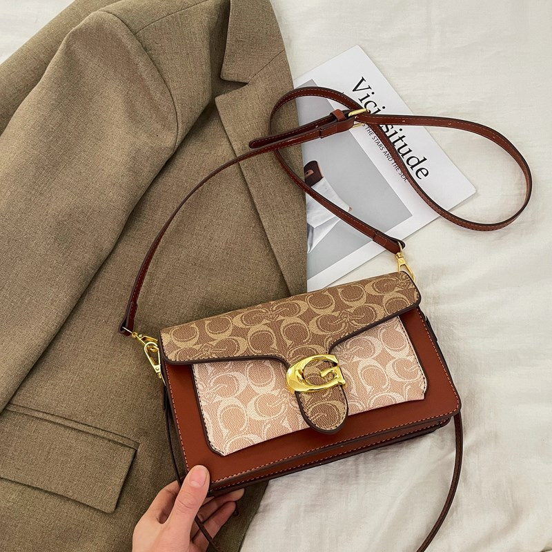 Designer bag free shipping 2025 new fashionable light luxury high-end texture stick bag armpit bag single shoulder crossbody bag for women