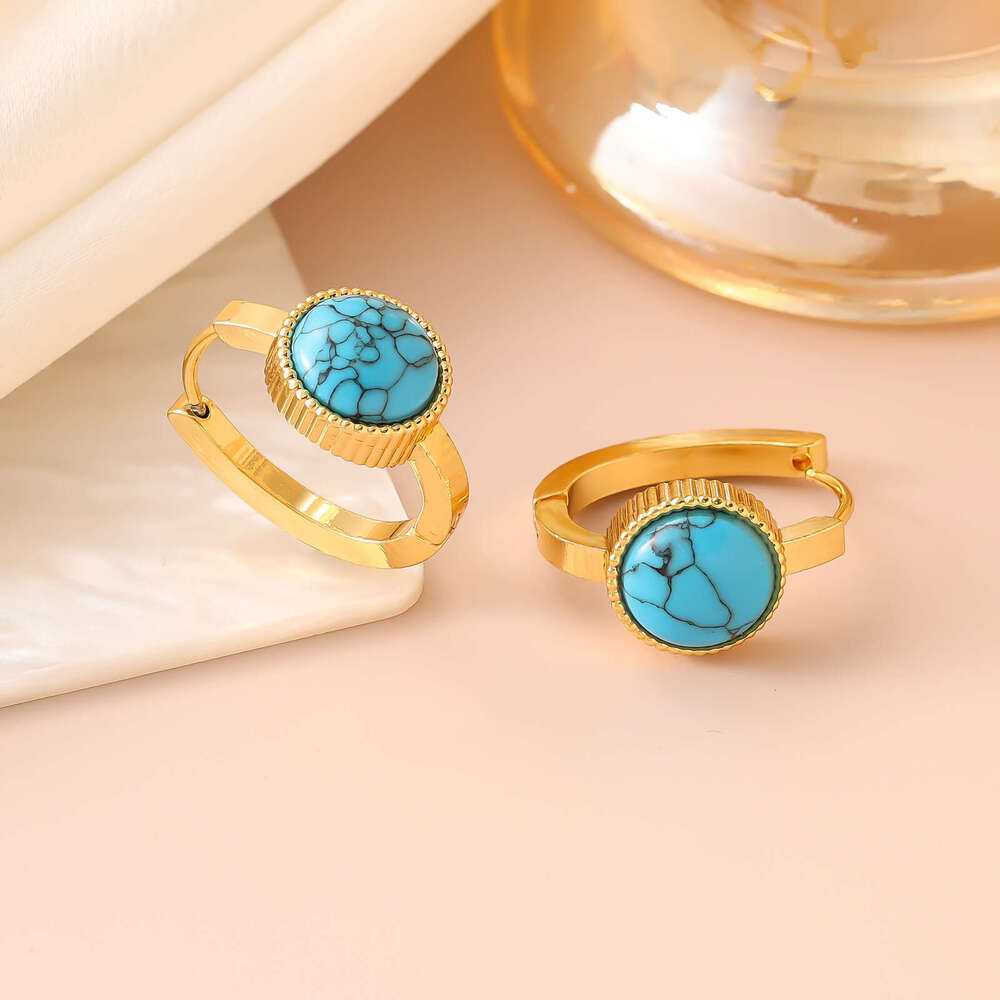 2025 New Hot-Selling Super Cool Round Stainless Steel Elegant and Stylish Fashion Earrings