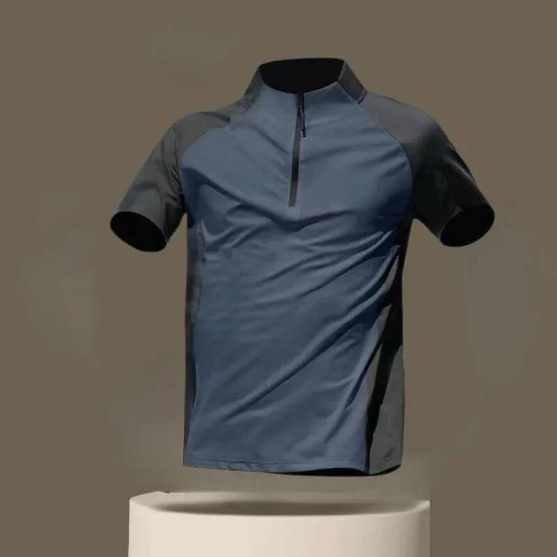 Ddmyoutdoor Mens Fiess Training Tshirts Tops Gym Workout Compression Sweatshirt For Running Football Jersey High Collar Sportswear Jogging Suit