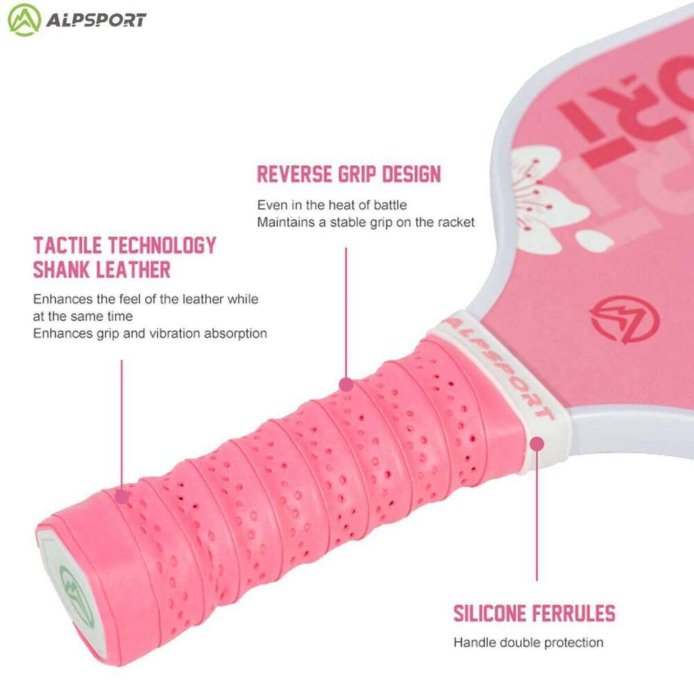 ALPSPORT USAPA Approved pickleball paddle Thermoformed Unibody T700 Raw Carbon Fiber Spin Textured Surface With Foam Edge