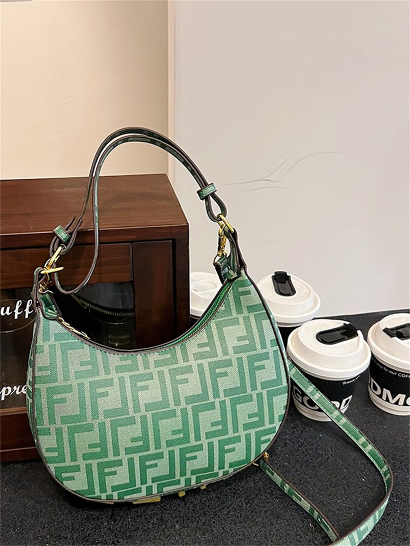 Designer bag free shipping 2025 new fashion light luxury high-end texture crescent bag hand-held single shoulder crossbody bag for women