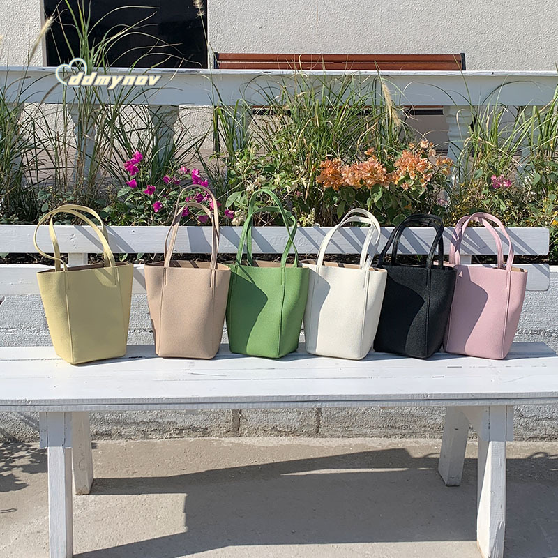 Light Luxury Niche Single Shoulder for Women 2024 New Korean Style Lazy Wind Basket Commuter Crossbody Bucket Bag ddmynov