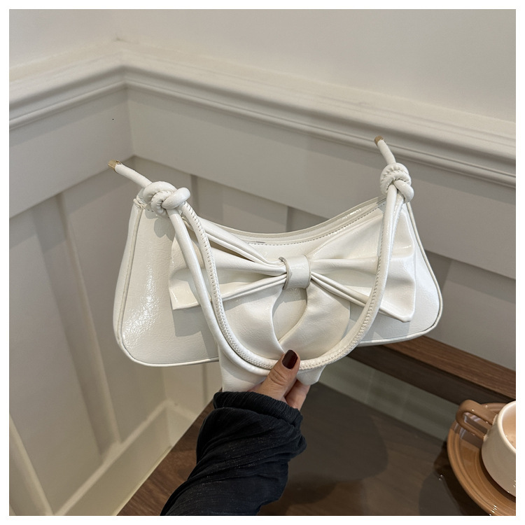 designer High-end Bowknot Underarm Small Square Bag for Women 2025 New Fashion Single Shoulder Bag Cross-border Foreign Trade Style Crossbody Bag