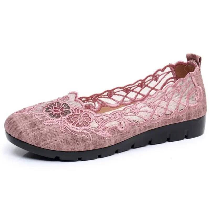 Ddmyoutdoor New Comfort Casual Women S Fashion Soft Sole Breathable Hollow Out Flat Shoes For Zapatos De Mujer Outdoor Shoes