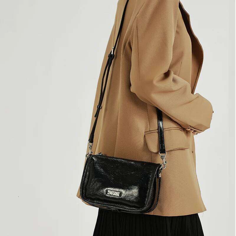 Designer Bags 2025 Women's Real Cow Leather Shoulder Bags Ladies Casual Retro Cowhide Crossbody Bag Female Fashion Designer Handbag For Lady Luxu