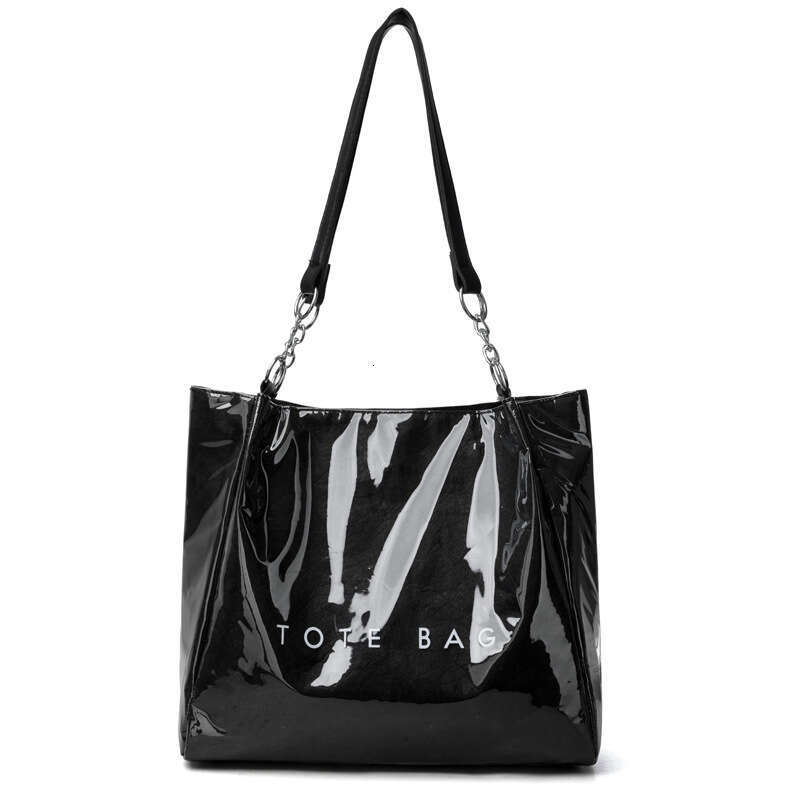 Tote Tyvek Shoulder Letter Transparent Handbag Travel Outdoor Beach Bag