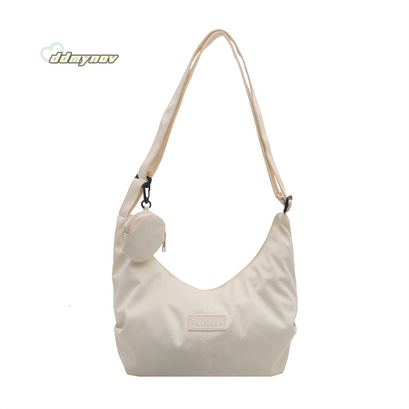 Korean INS Large Capacity Shoulder Women Simple Versatile Dumpling for Girls Students Class Commuting Crossbody Bag ddmynov