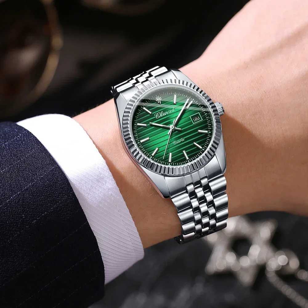CHENXI New 004D Mens Watch Business Elegant Waterproof Luminous Quartz Clock Stainless Steel Watches Luxury Men 2024 Y250605