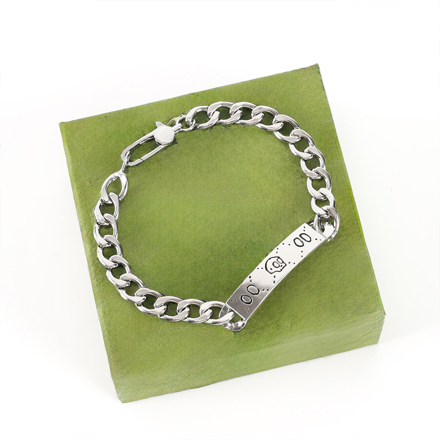 Designer Bracelet for Men Titanium Steel Chain Classic Luxury Man Bracelets Bangle Letter Design Jewlery Gifts Gold Silver Stainless Not Fade with Box