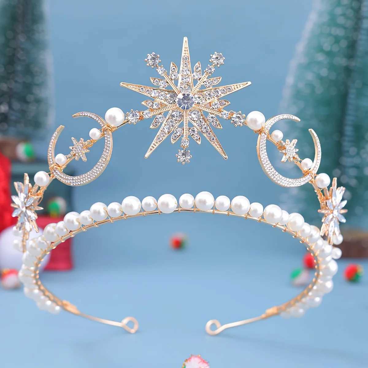 Baroque Crystal Tiaras And Crowns Rhinestone Prom Diadem Crown For Women Bridal Wedding Hair Accessories Jewelry Crown Tiara Z250605