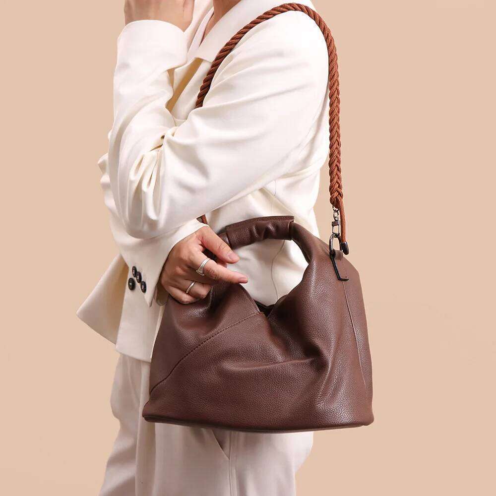 New 2025 Women's Fashion Designer Handbags Genuine Leather Bag Women Casual Tote Large Capacity Crossbody Bags