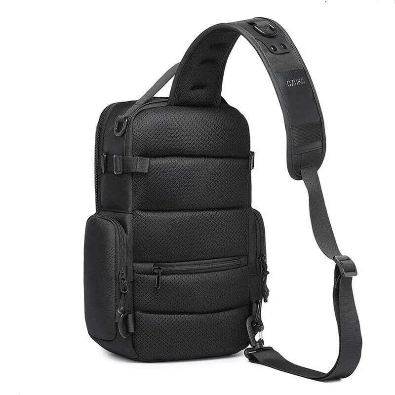OZUKO Large Capacity Men Chest Waterproof Outdoor Sports Tactical Male Shoulder Bag High Quality Crossbody Sling Bags