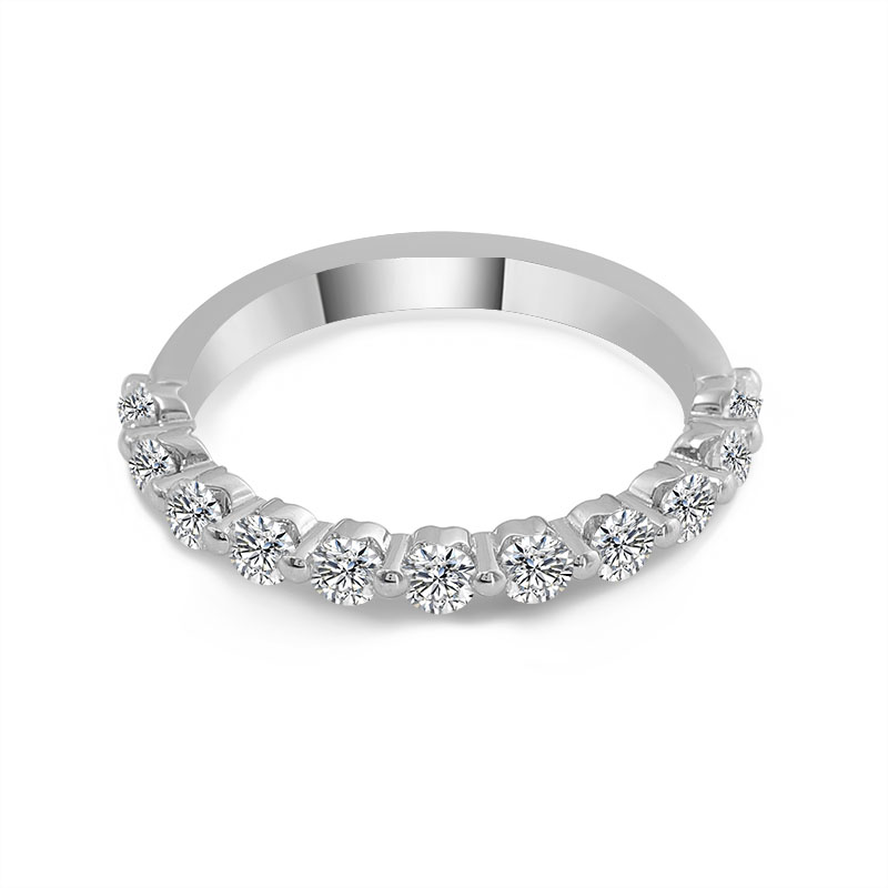 Provence Jewelry Popular style 10k 14k 18k white gold half eternity diamond rings round cut lab grown Natural diamond engagement weddings ring for men