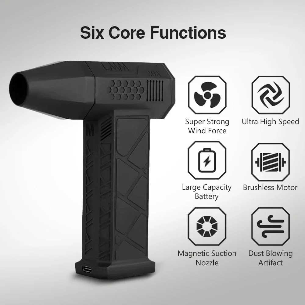 New X3 Violent Blower Mini Turbo Jet Fan Handheld Brushless Motor 130000 RPM Wind Speed 52m/s industrial Duct Fan R250606
