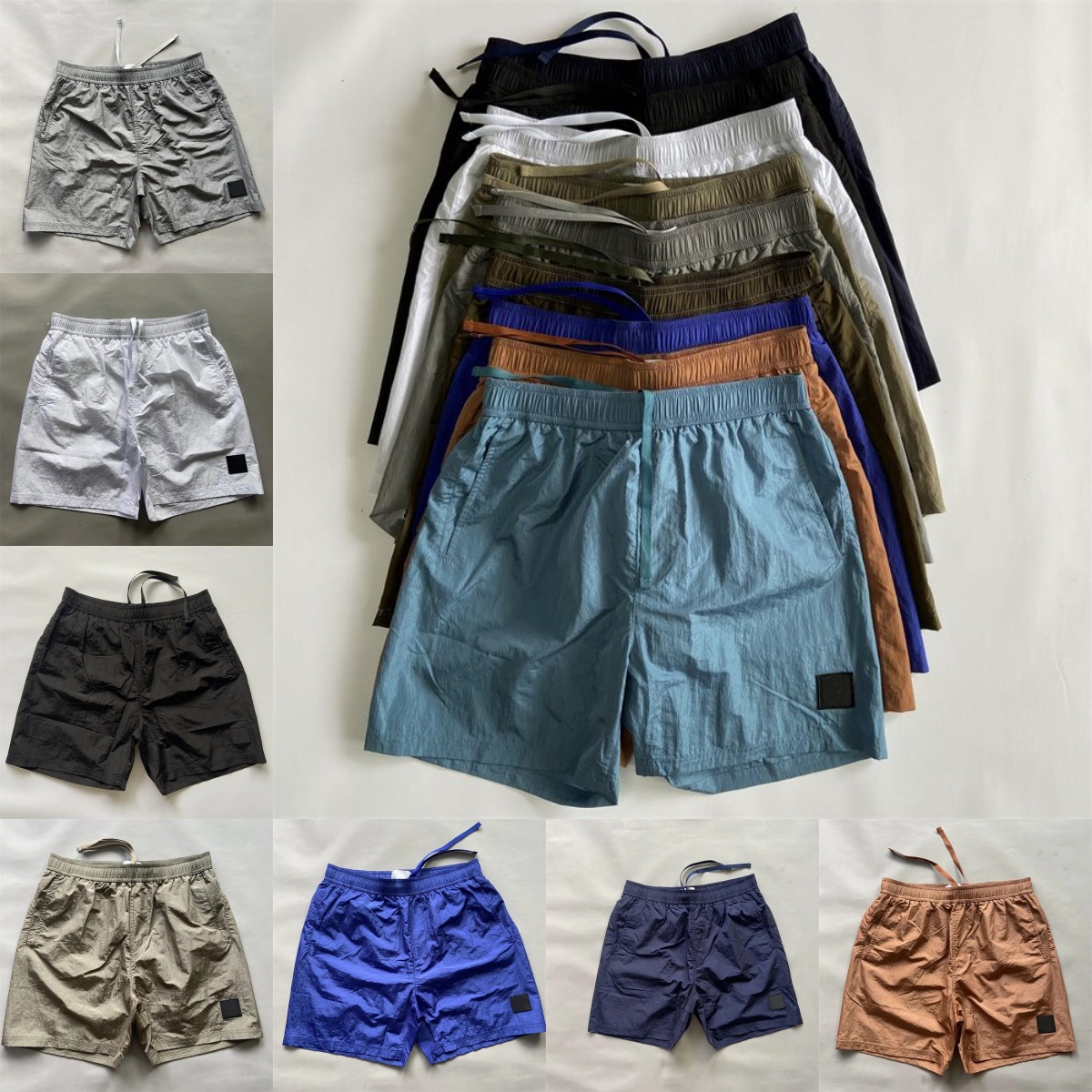 Fashion Brand Men Shorts Sports Casual Stone New Logo Print Retro Trendy Shorts Quick Drying breathable Summer Shorts Pants