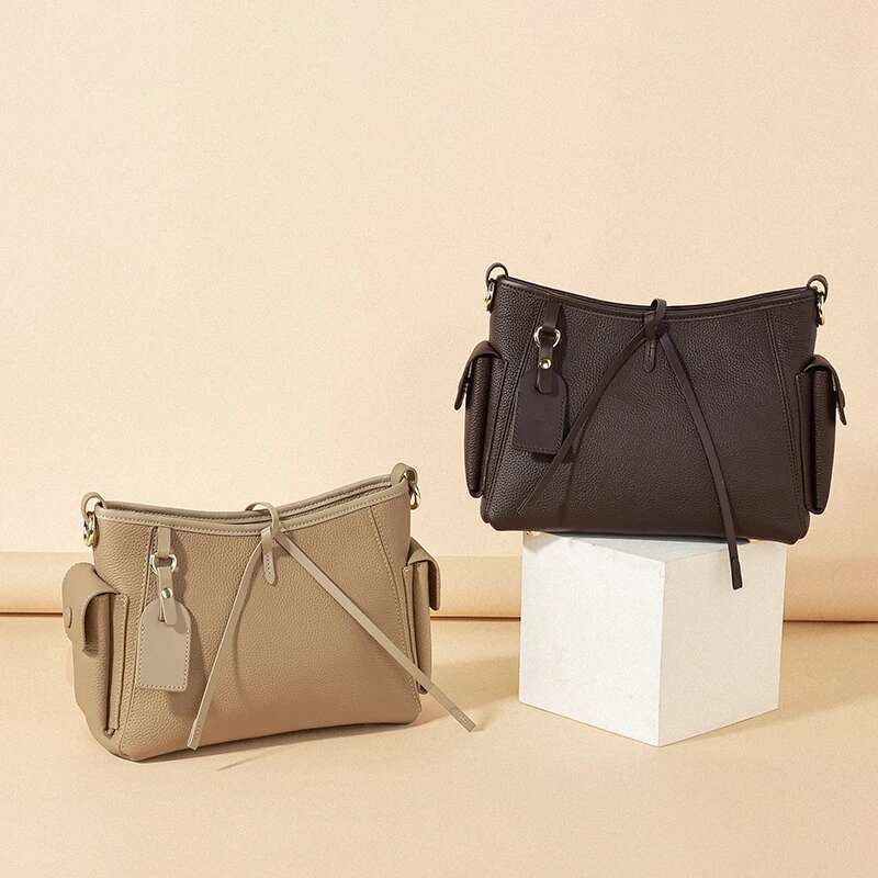 Designer Bags 2025 Women's Natural Cow Real Leather Shoulder Bag Ladies Retro Soft Cowhide Crossbody Bags Female Fashion Design Handbags New Luxu