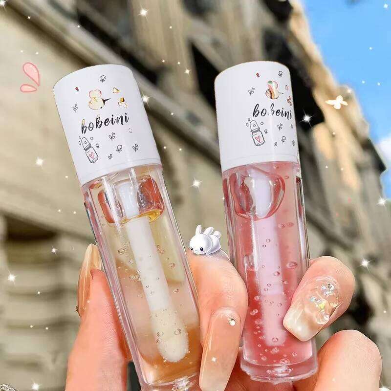Peach Milk Bee Moisturizing Balm, Soothing and Hydrating Lip Oil, Easily Repairs Dry, Cracked Lips free shipping