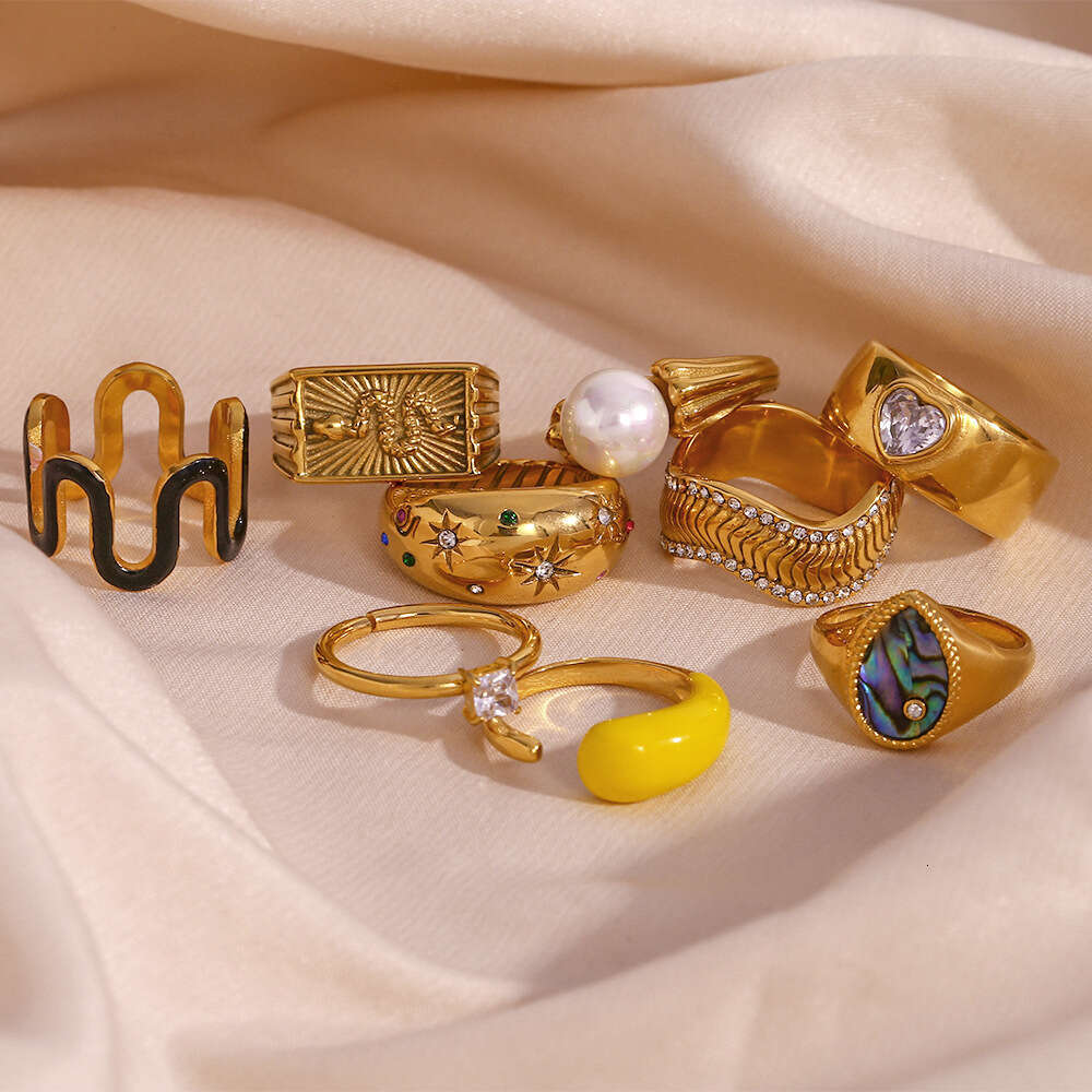 Women's Ins Trendy Y2K Style Stainless Steel Gold Plating with Oil Drip Design CZ Earrings