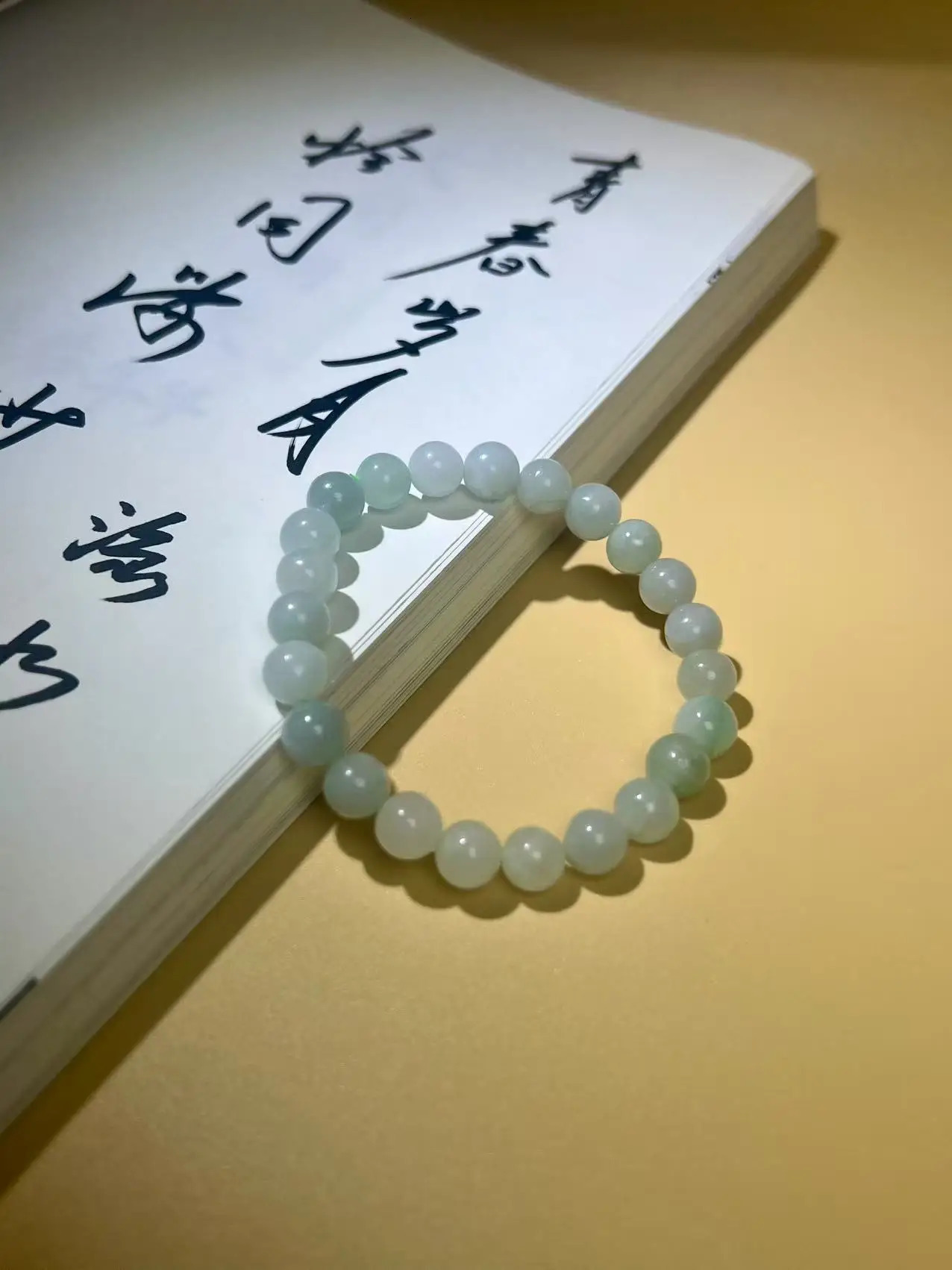 Natural Grade A Jade 5.5-6mm Elastic Bracelet Charms Exquisite Jewelry Couple Beaded Bracelet Gift items 250604