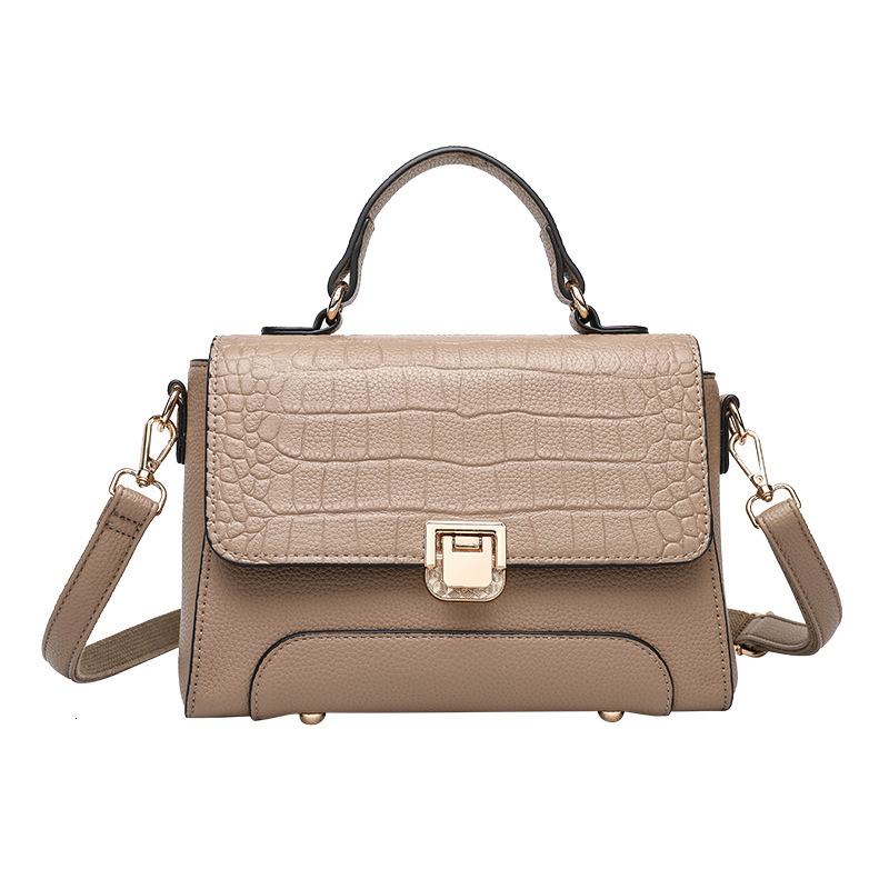 Free Shipping 2025 Summer New Fashion Handbag Niche High-end Large Capacity Crocodile Luxury Designer Bags Pattern Shoulder Crossbody Small Square Bag