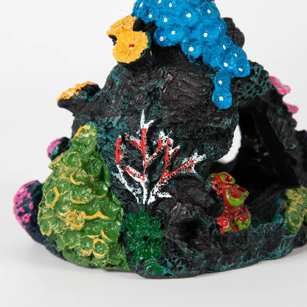 Aquarium Decoration Artificial Coral Mountain Synthetic Resin Coral Stone for Aquarium Decoration for Fish Tank 250530