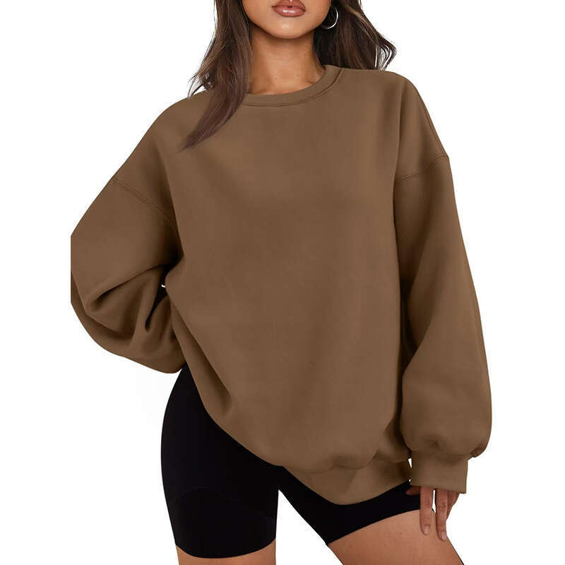 Spring Autumn Winter Unisex Loose Fit Sports Crewneck Pullover Sweatshirt Long Sleeve Casual Top B5