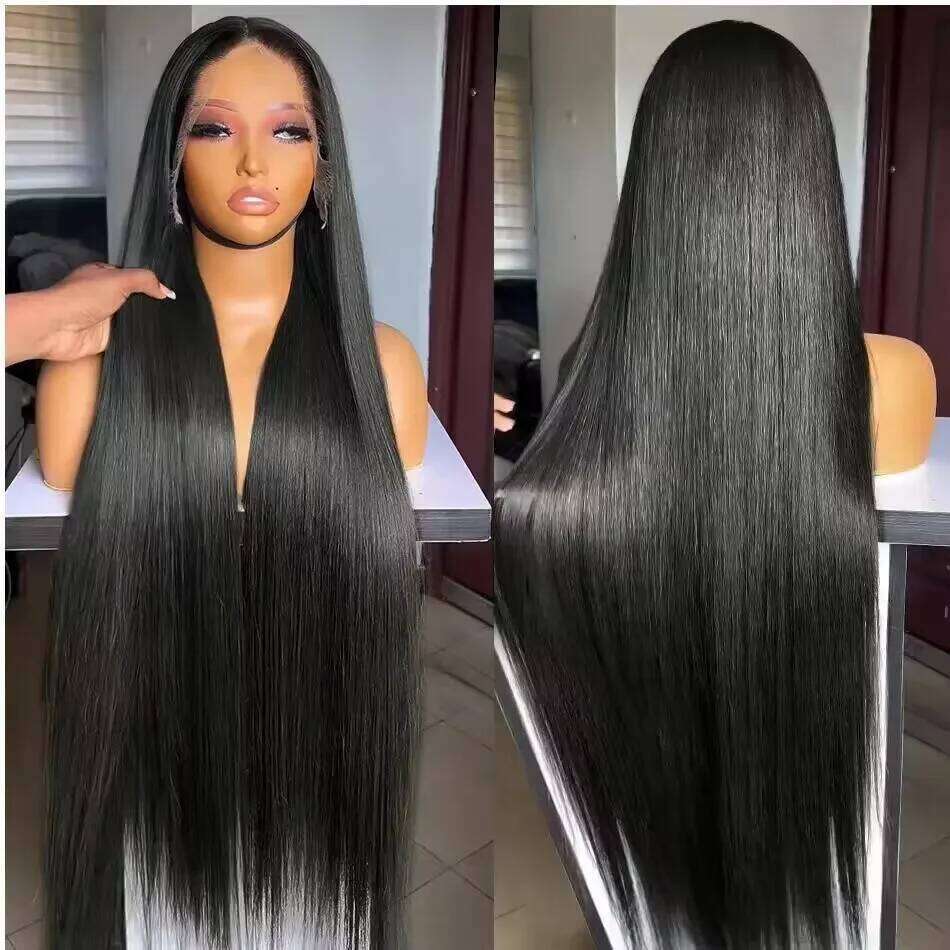 200 Density 13x4 13x6 HD Human Wigs Straight 360 Frontal PrePlucked 5x5 Closure Lace Wig Remy Hair