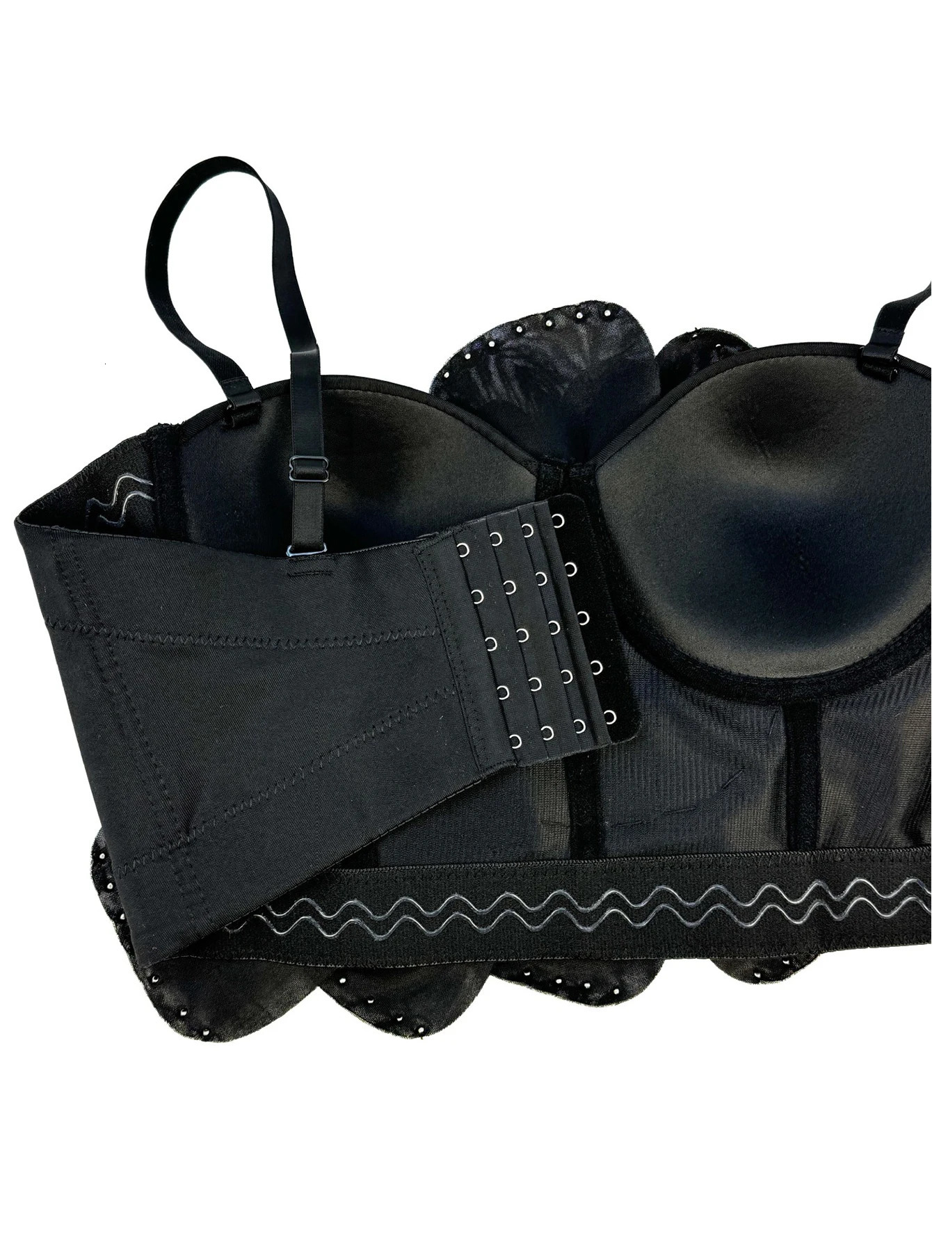 Sexy pink white flower corset crop top women clothing summer body cropped beading bra club party tops woman halter tank top 250530