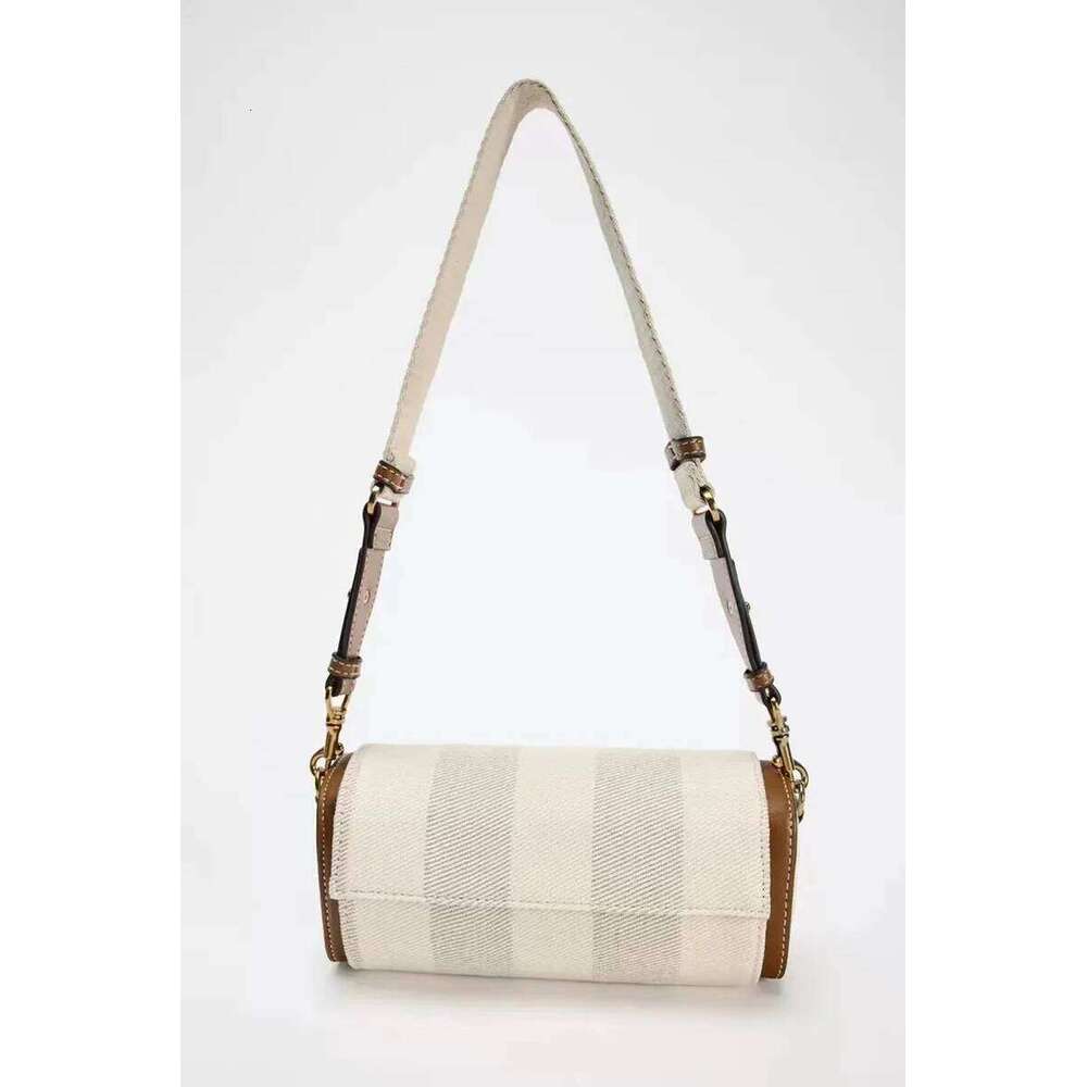 OLOEY Wide Strap women's Vintage Crossbody Bag Summer Tote Ladies Handbags One Shoulder Armpit Small Cylinder Bags For Femele