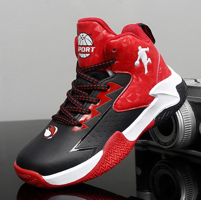 Children's basketball sneaker shoes for men in spring and summer new outdoor sports shoes for boys primary school students middle and large leath